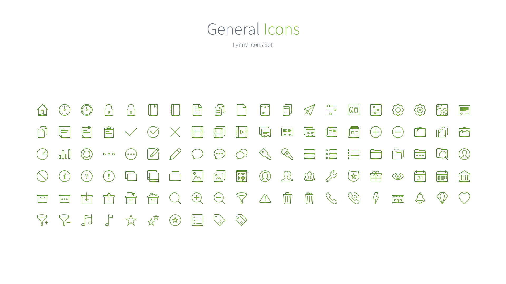 Lynny Icons Set slide 1